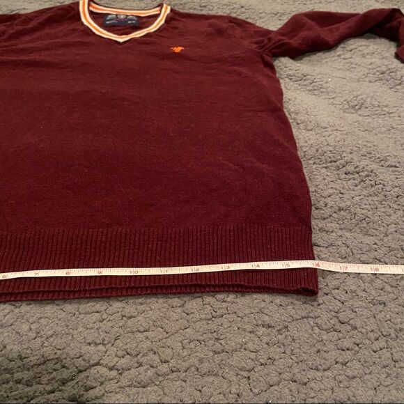 American Eagle V Neck Sweater Embroidered Logo - Picture 9 of 11